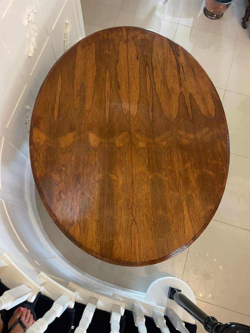 Exceptional Quality Antique Victorian Rosewood Centre/Dining Table - Image 8